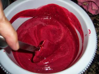 HELADO DE FRUTAS DEL BOSQUE  y YOGURT