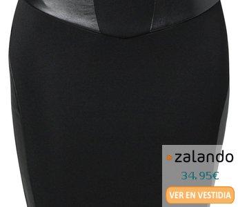 JUDAHN - Falda de tubo - negro