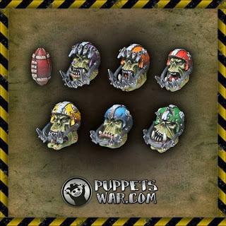 Espadas,cabezas de orco para FF/BB y los Barghest fiends en Puppets War