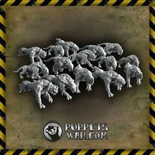 Espadas,cabezas de orco para FF/BB y los Barghest fiends en Puppets War