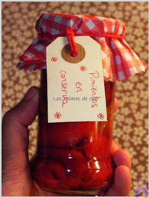 CONSERVA CASERA DE PIMIENTOS ROJOS