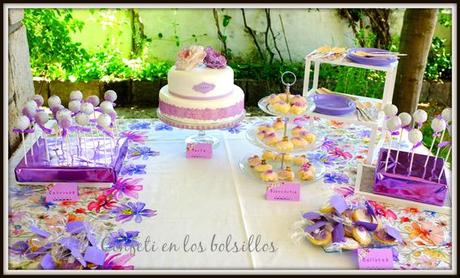 Mesa de dulces para el bautizo de Emma I Mesa de dulces para el bautizo de Emma I