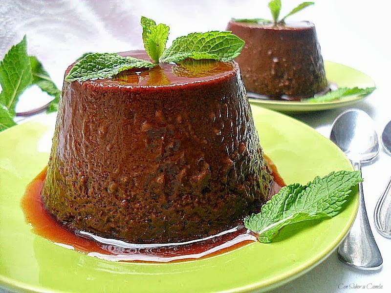 Flan de café Gourmesso y chocolate