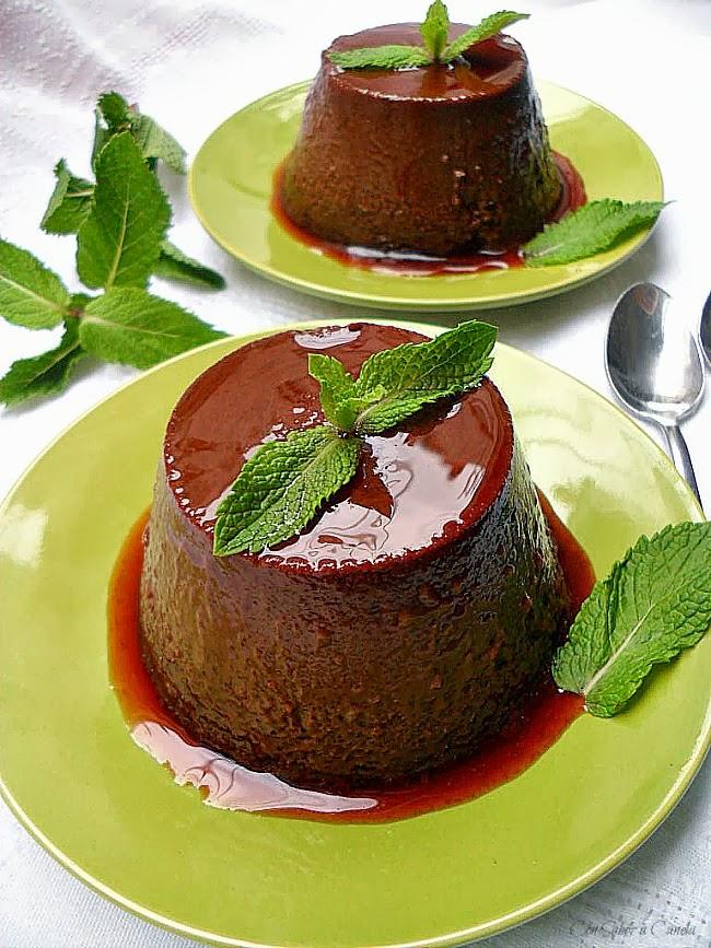 Flan de café Gourmesso y chocolate