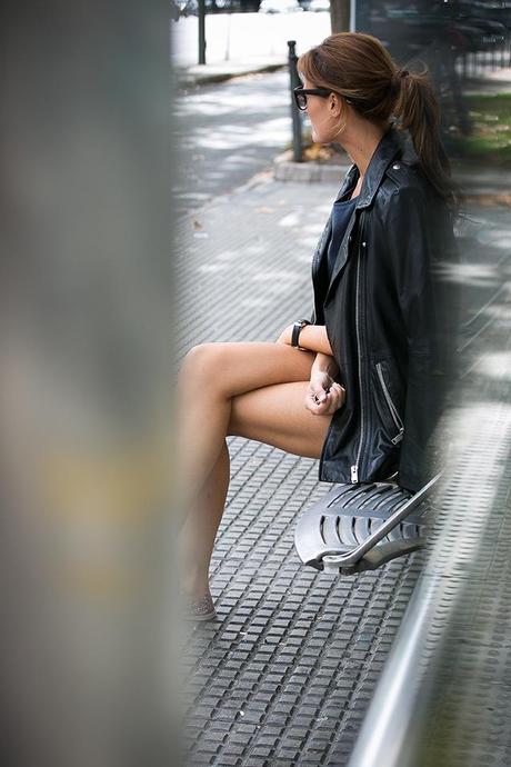 BLACK HAT BOHOCHIC, chaqueta de cuero, espadriles, gaimo, hat, OUTFITS, perfecto, sombreros, ZARA, cristina blanco, fashion blogger, spanish fashion blog