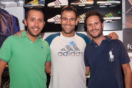 Dario Barrio_Fredy Velasco_Fernando Piñeiro Inauguración de la tienda Intersport en Madrid diseñada por A-cero