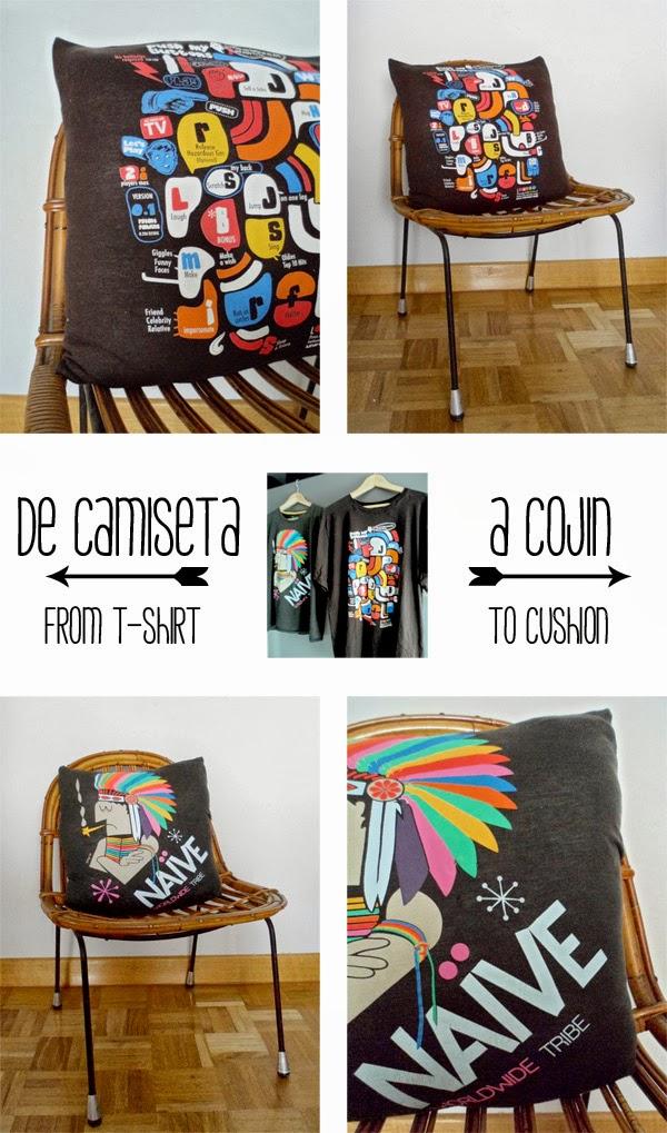 DIY: Cómo hacer cojines con camisetas molonas