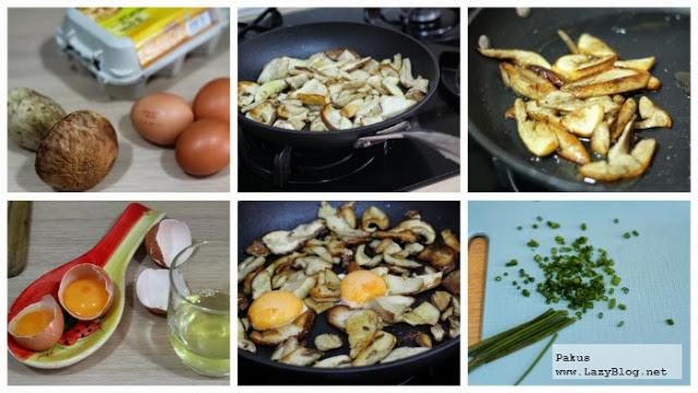 Delicioso otoño. Salteado de boletus con yema de huevo de corral. Receta