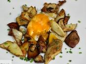 Delicioso otoño. Salteado boletus yema huevo corral. Receta