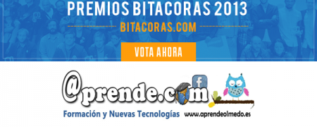 Premios Bitácoras 2013. Blog de Educación.