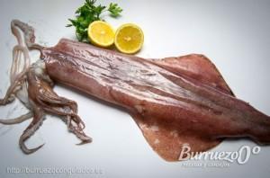 Calamar nacional entero de Burruezo congelados