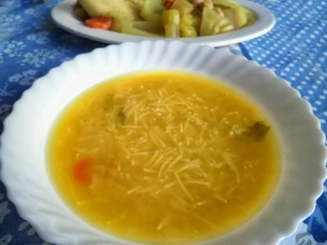 Sopa de Pollo y Verduras
