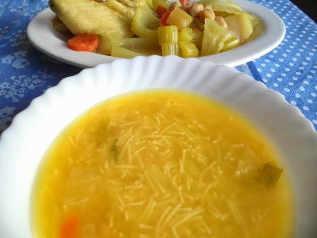 Sopa de Pollo y Verduras