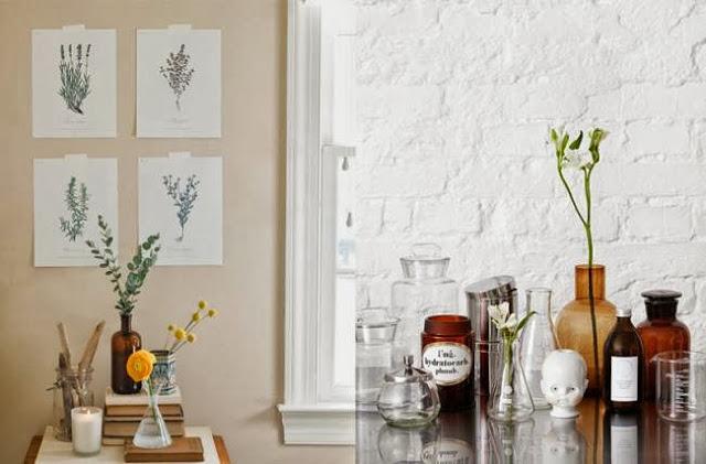 FRASCOS DE BOTICARIO PARA DECORAR