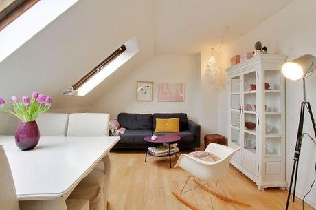 muebles de diseño mini pisos decoración sencilla decoración pequeña buhardilla decoración nórdica decoración muebles básicos decoración mecedora eames vitra decoración estilo femenino decoración diseño espacios pequeños blog estilo nórdico decoración 