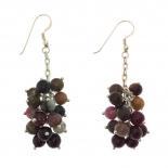 Pendientes de plata y turmalinas