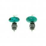 Pendientes de plata y turquesa