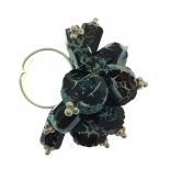 Anillo de plata y ágata erosionada