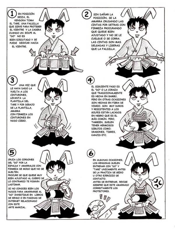 Kendo School 5: ponte el bogu, by Danimaru. Kendo comics en español.