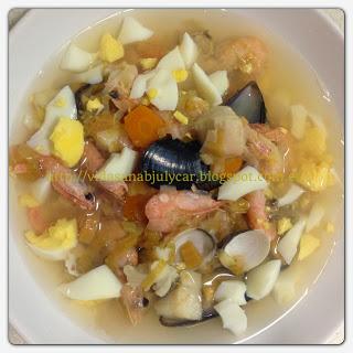 Sopa de marisco socorrida light