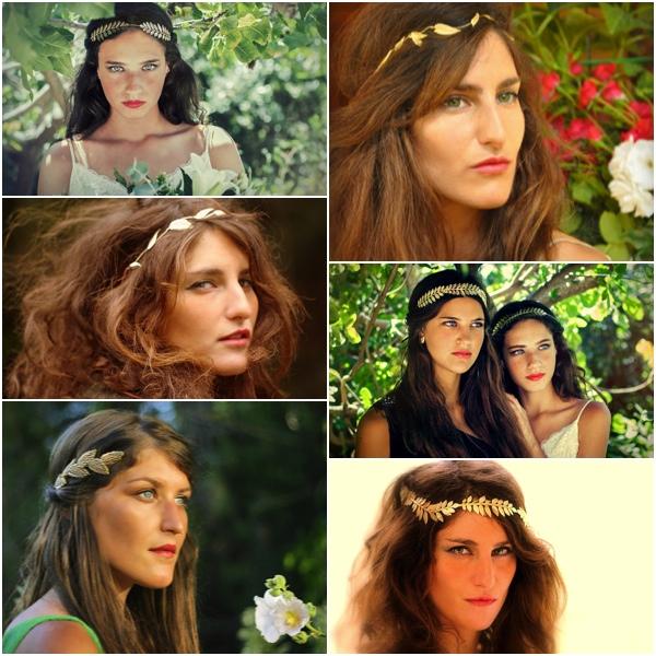 Avigail Adam. Greek crown for brides #etsy