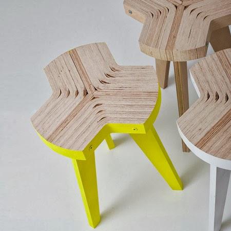 OFFSET STOOL BY GIORGO BISCARO STUDIO