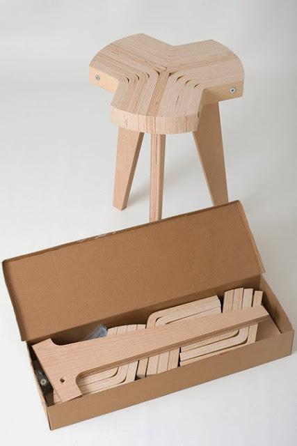 OFFSET STOOL BY GIORGO BISCARO STUDIO