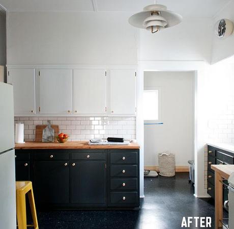 El antes y despues de una cocina