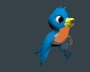 Gif Pajaro azul