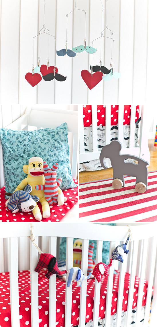 Un dormitorio de bebe a todo color!