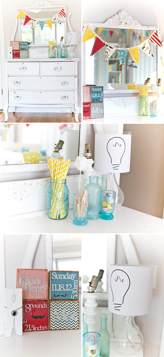 Un dormitorio de bebe a todo color!