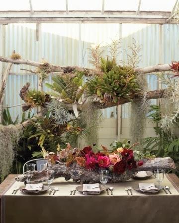 My Wedding Inspiration: troncos de árboles como motivo decorativo en las bodas