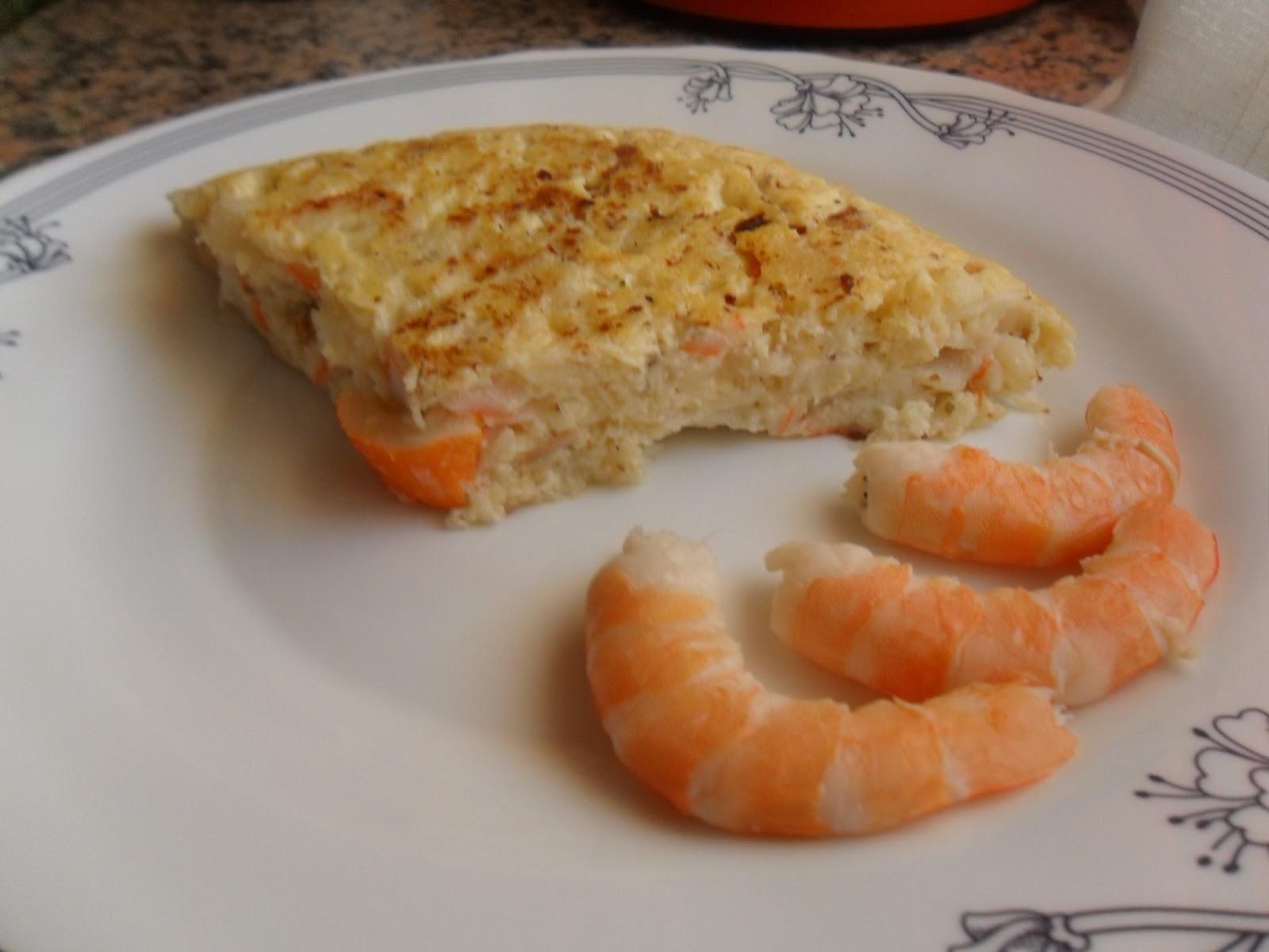 Tortilla de pescado que debio ser un relleno para pastel