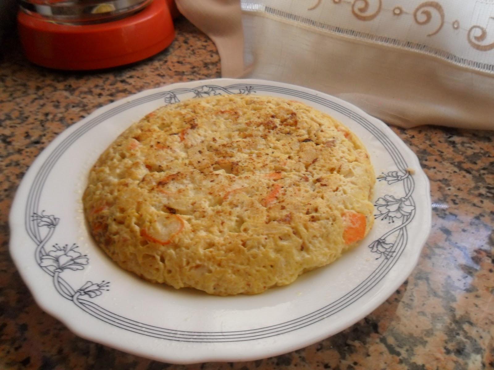 Tortilla de pescado que debio ser un relleno para pastel