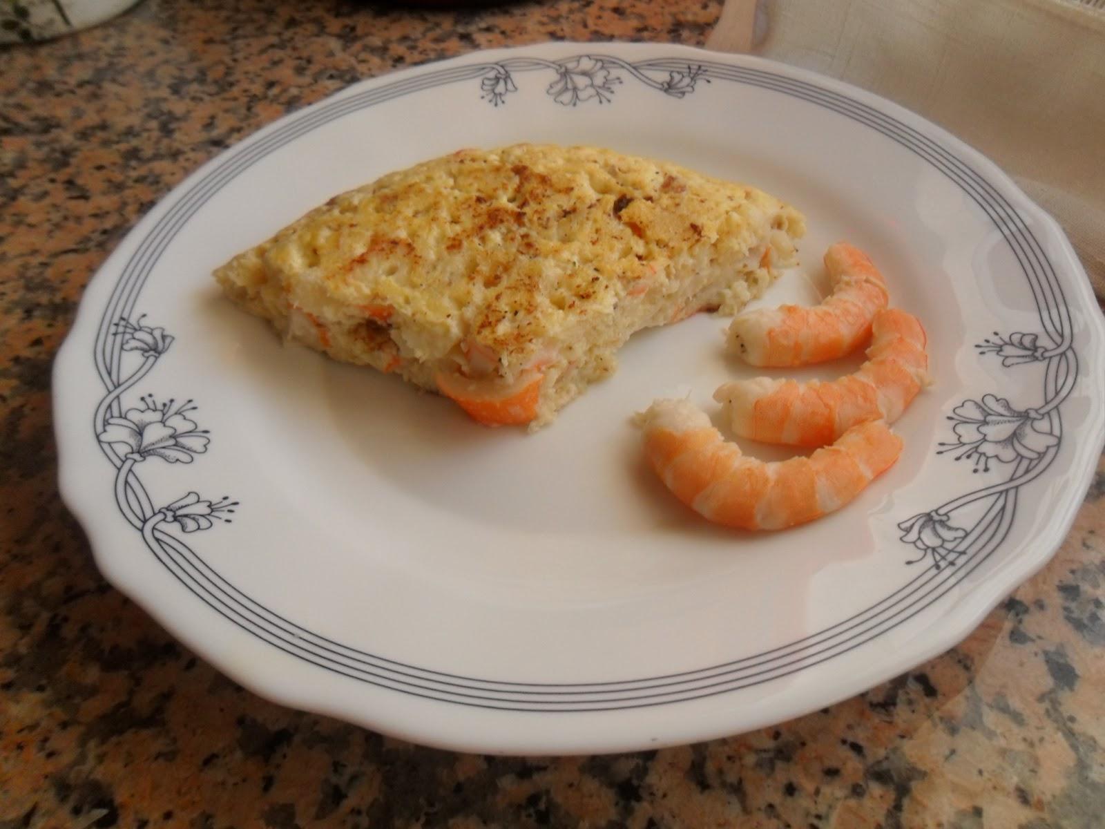 Tortilla de pescado que debio ser un relleno para pastel