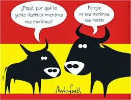 El diputado Albendea, del PP, dice que los toros disfrutan cuando los matan.