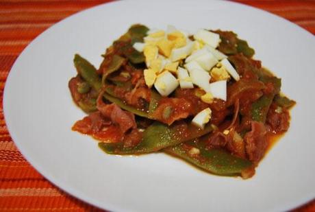 receta de judias verdes con tomate
