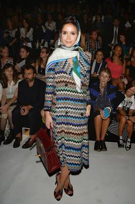 Los looks de Miroslava Duma durante las semana de la moda Primavera 2014