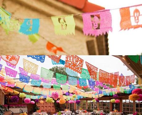 banderines para una fiesta mexicana