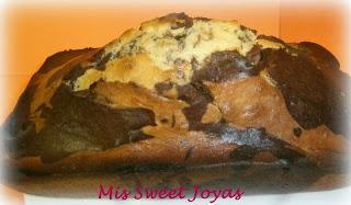 Plumcake de dos colores