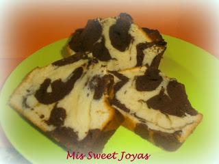 Plumcake de dos colores