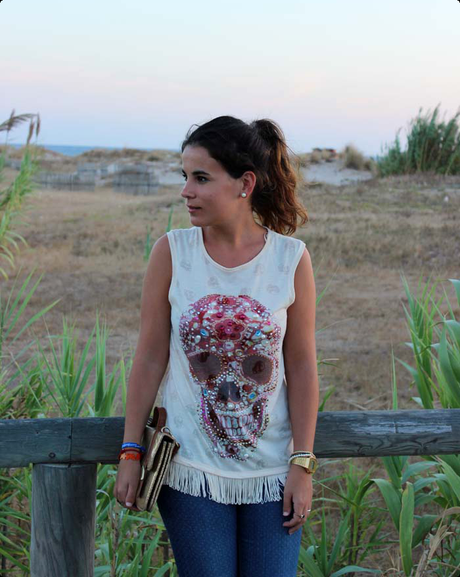 W.I.W: skull & turquoise