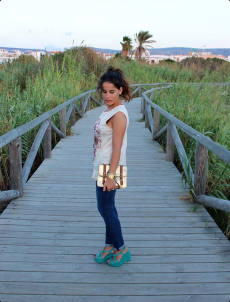 W.I.W: skull & turquoise