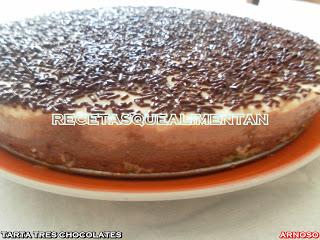 TARTA TRES CHOCOLATES