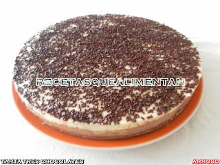 TARTA TRES CHOCOLATES
