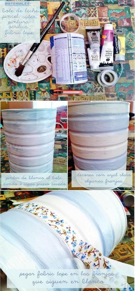 Reutilizar un bote de leche para... Reutilizar un bote de leche para...