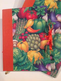 Conjunto de libro de recetas  y carpeta