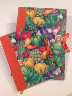 Conjunto de libro de recetas  y carpeta