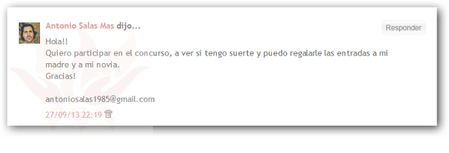 Ganad@r sorteo entrada doble Manuel Carrasco - Editado