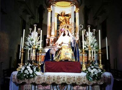 Bendecida la nueva Imagen de la Divina Pastora de Chiclana de la Frontera.